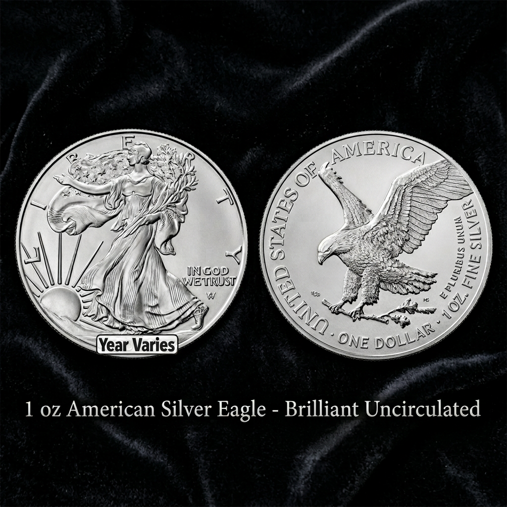 1oz American Silver Eagle BU (Random Year)