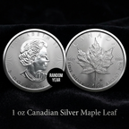 1 oz Canadian Silver Maple Leaf (Year Varies)