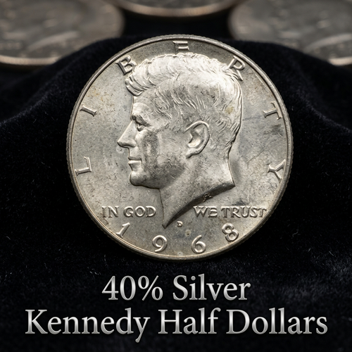 $1 FV - 40% Silver Kennedy Half Dollar