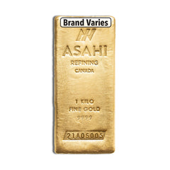 1 kilo Gold Bar - Brand Varies .9999 (COMEX Brand) IRA